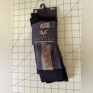 Versace 19V69 designer 2 pairs of dress socks US 8-12